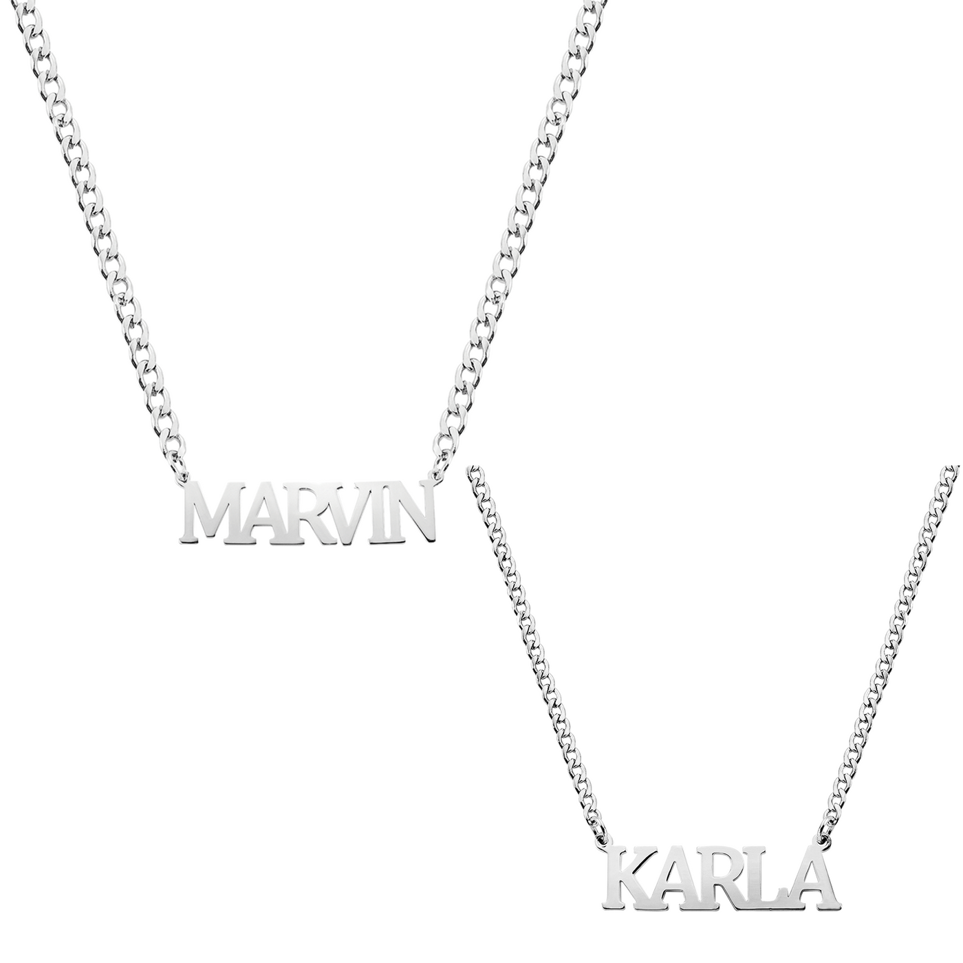 Couple Set Name Necklaces - Var. Cambria