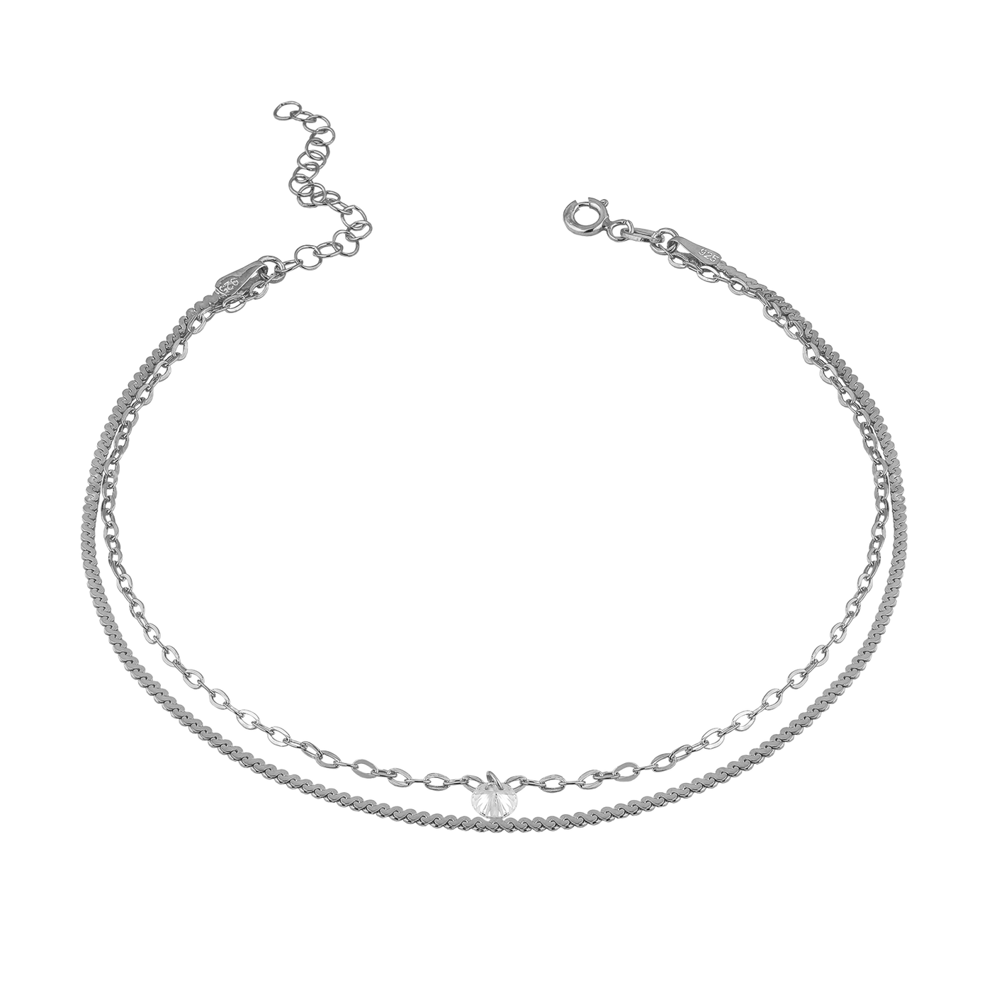 Fußkette Sunshine mit Zirkonia
