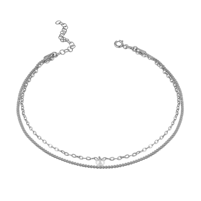 Fußkette Sunshine mit Zirkonia