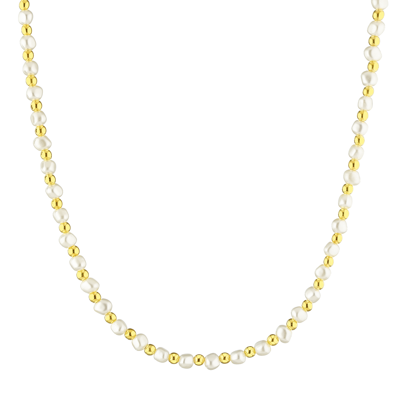 Necklace Golden Pearls