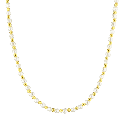 Necklace Golden Pearls