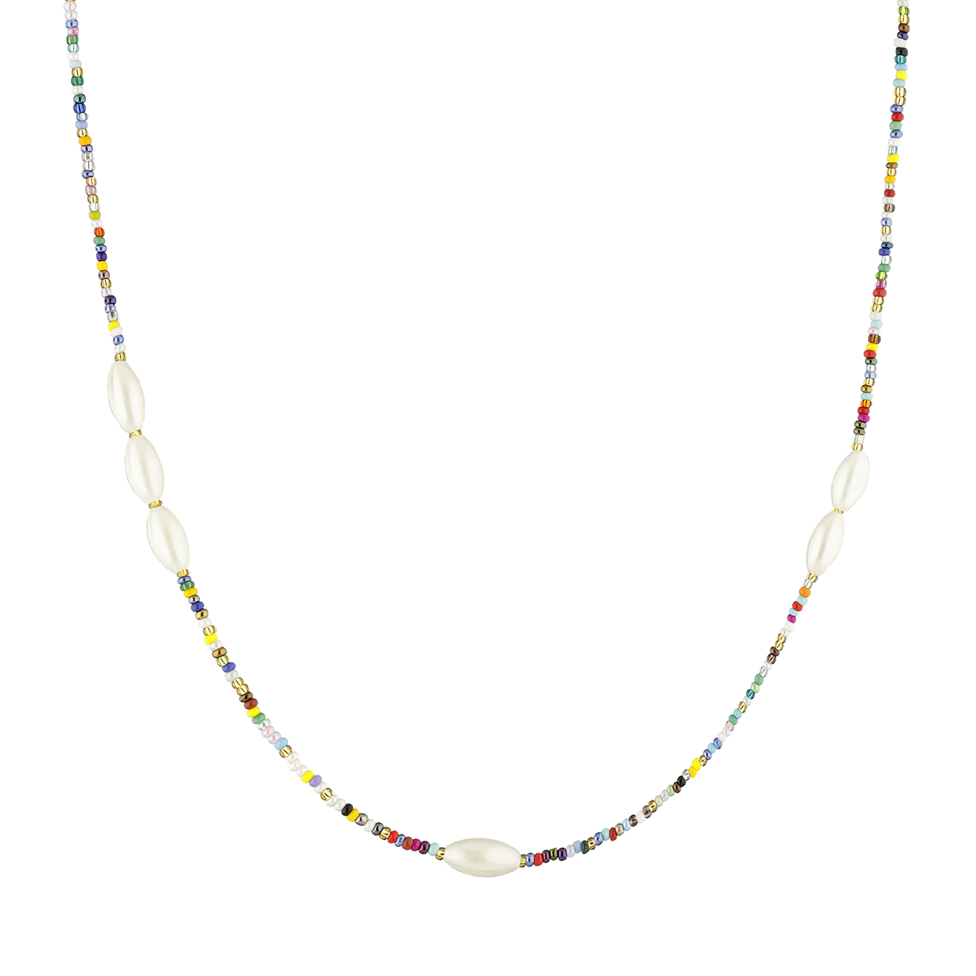 Necklace Ibiza with pearls