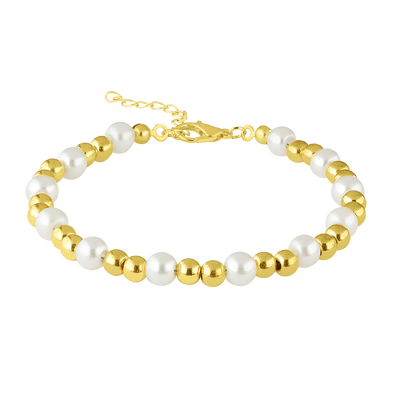 Fußkette Golden Pearls