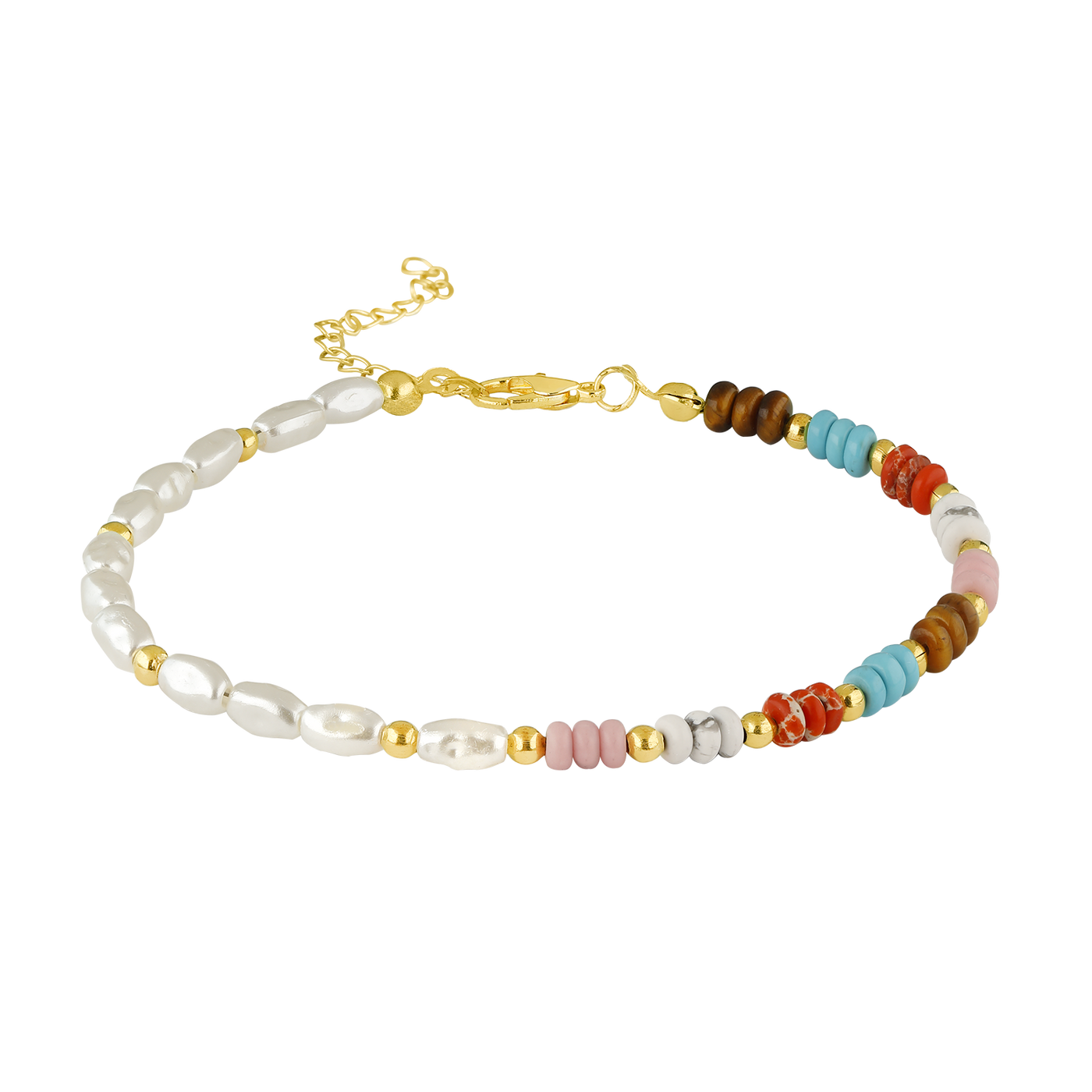 Ibiza anklet with pearls