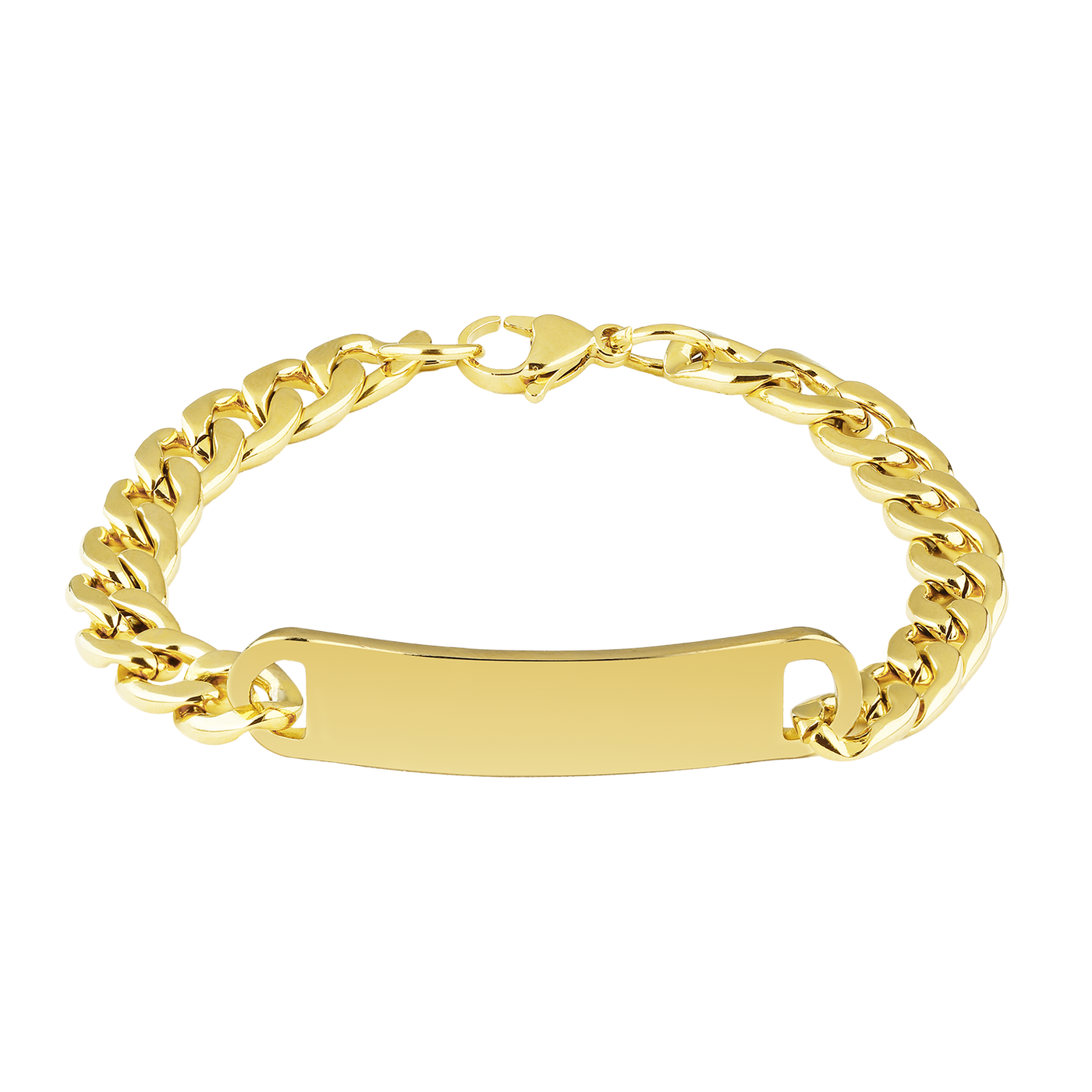 Golden ID-Armband - Breit