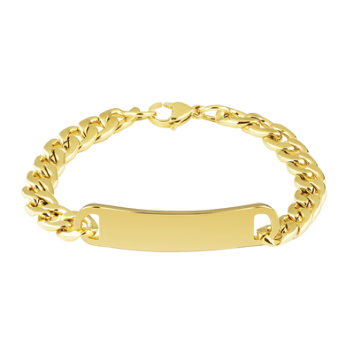 Golden ID Bracelet - Wide