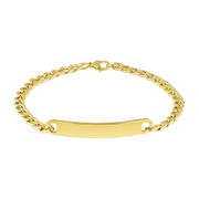 Golden ID Bracelet- Thin