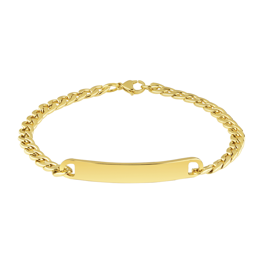 Golden ID-Armband- Dünn