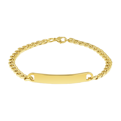 Golden ID Bracelet- Thin