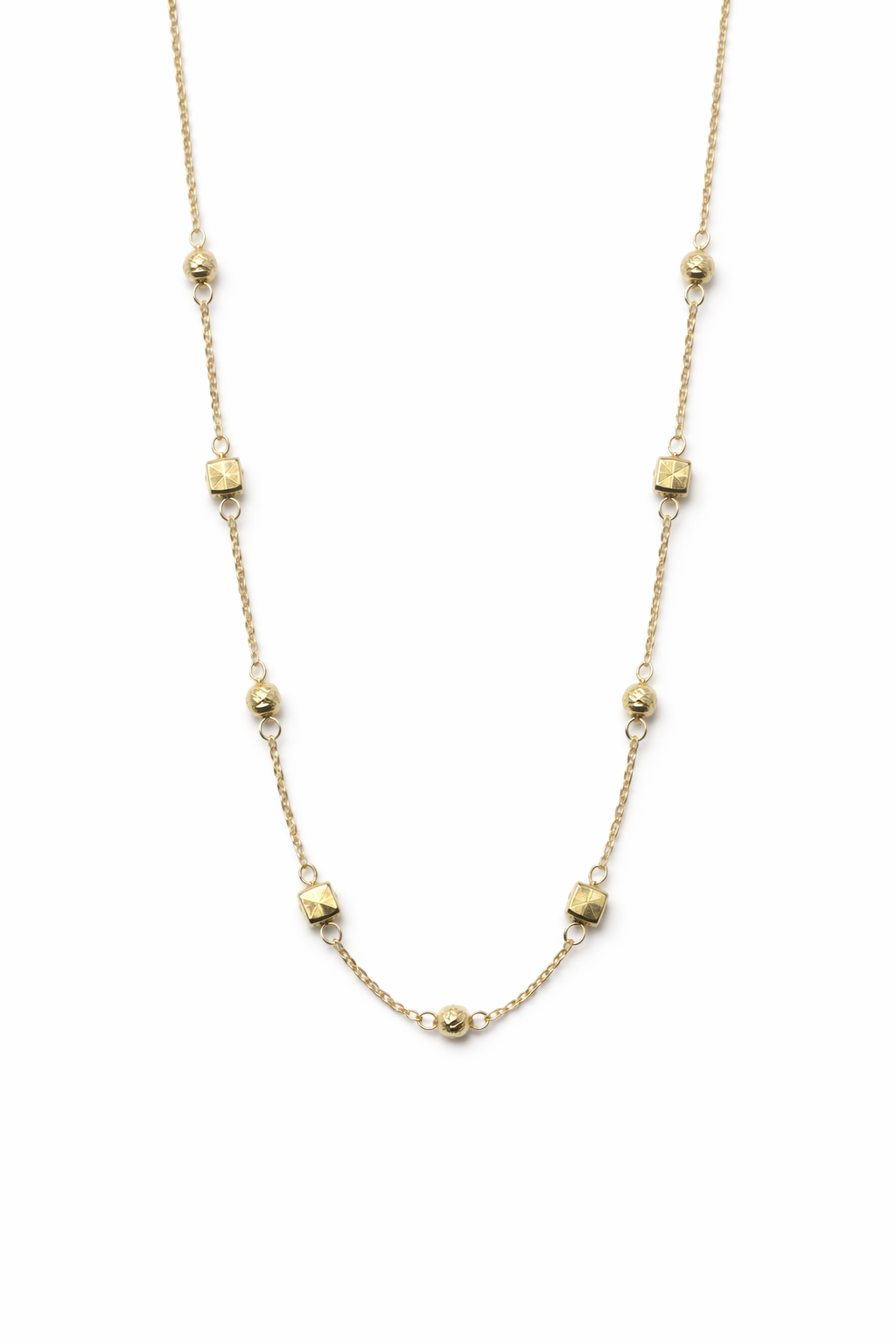 585er Gold 14K Halskette - Nova Cube
