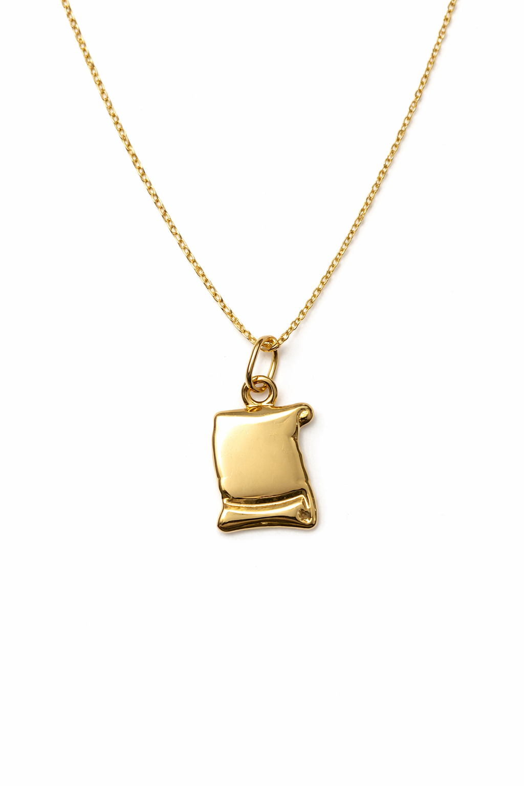 585er Gold 14K Halskette - Scrolla Gold Gravur