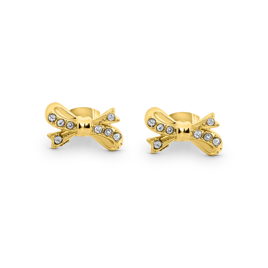 Boucles d'oreilles ruban scintillant