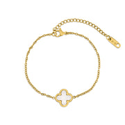 Cream Leaf Armband