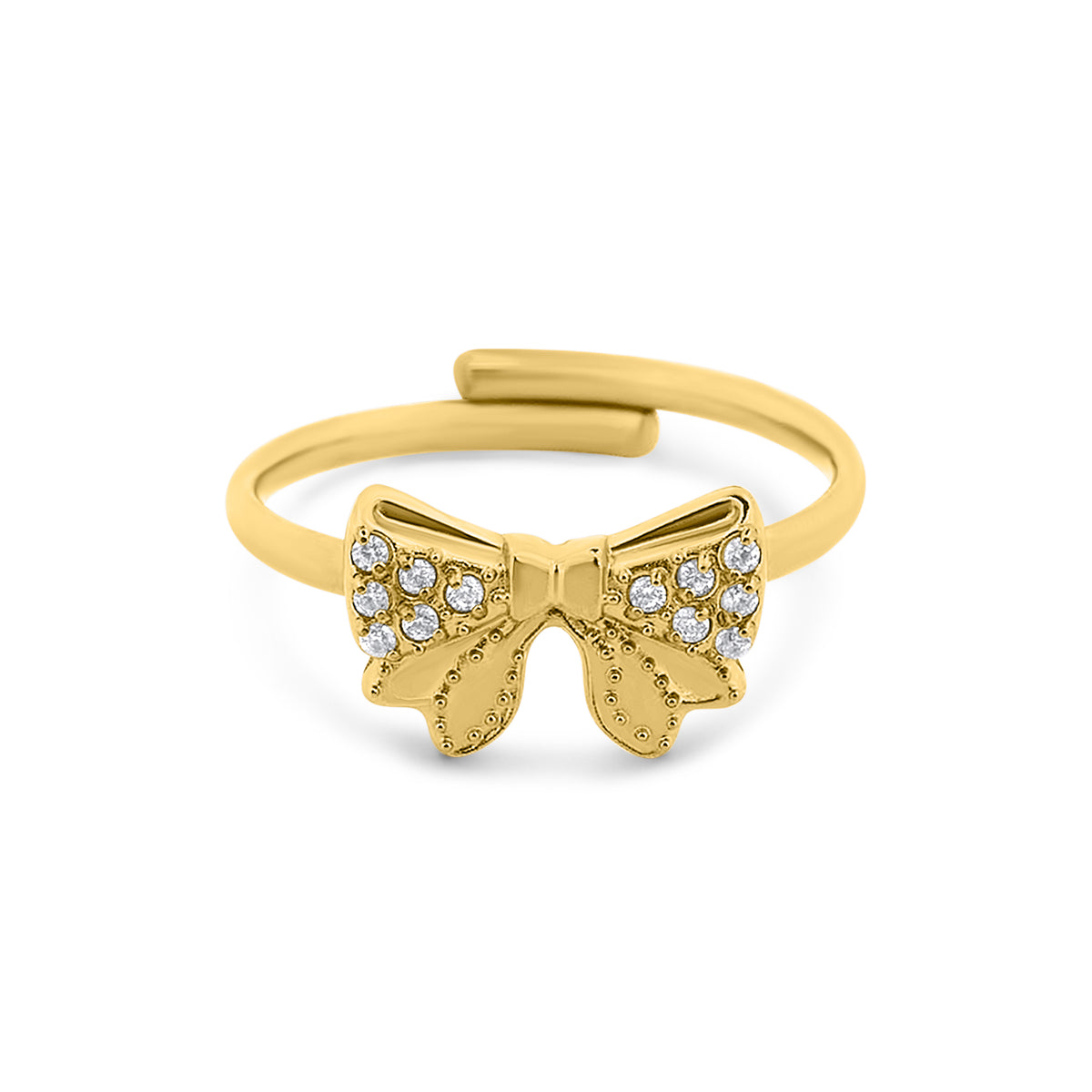 Bague ruban nacré
