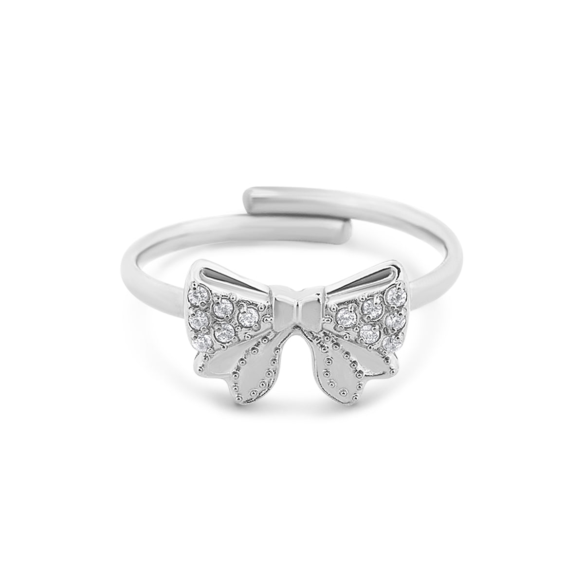 Bague ruban nacré