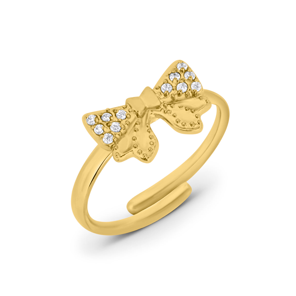 Bague ruban nacré