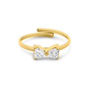 Crystal Ribbon Ring