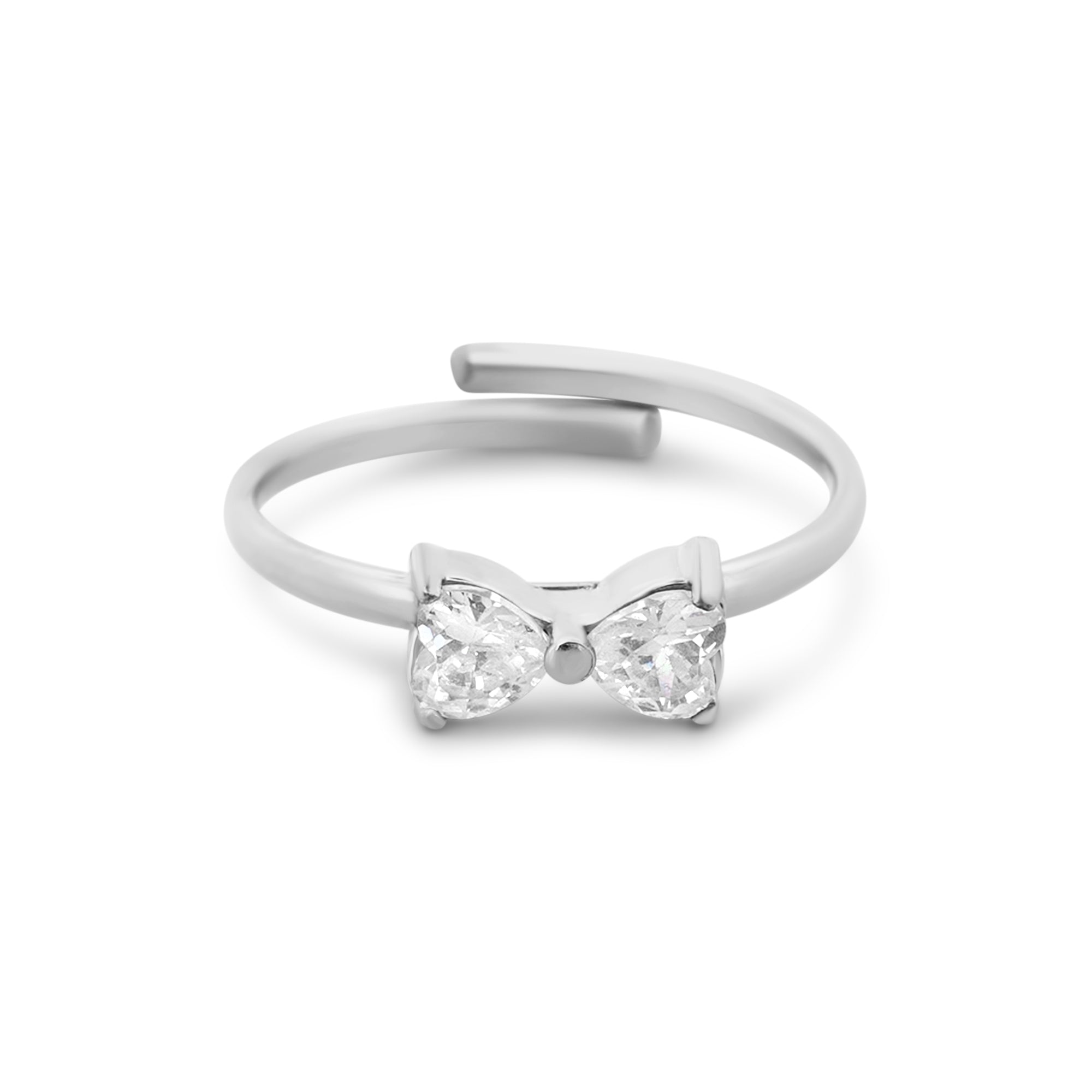 Crystal Ribbon Ring