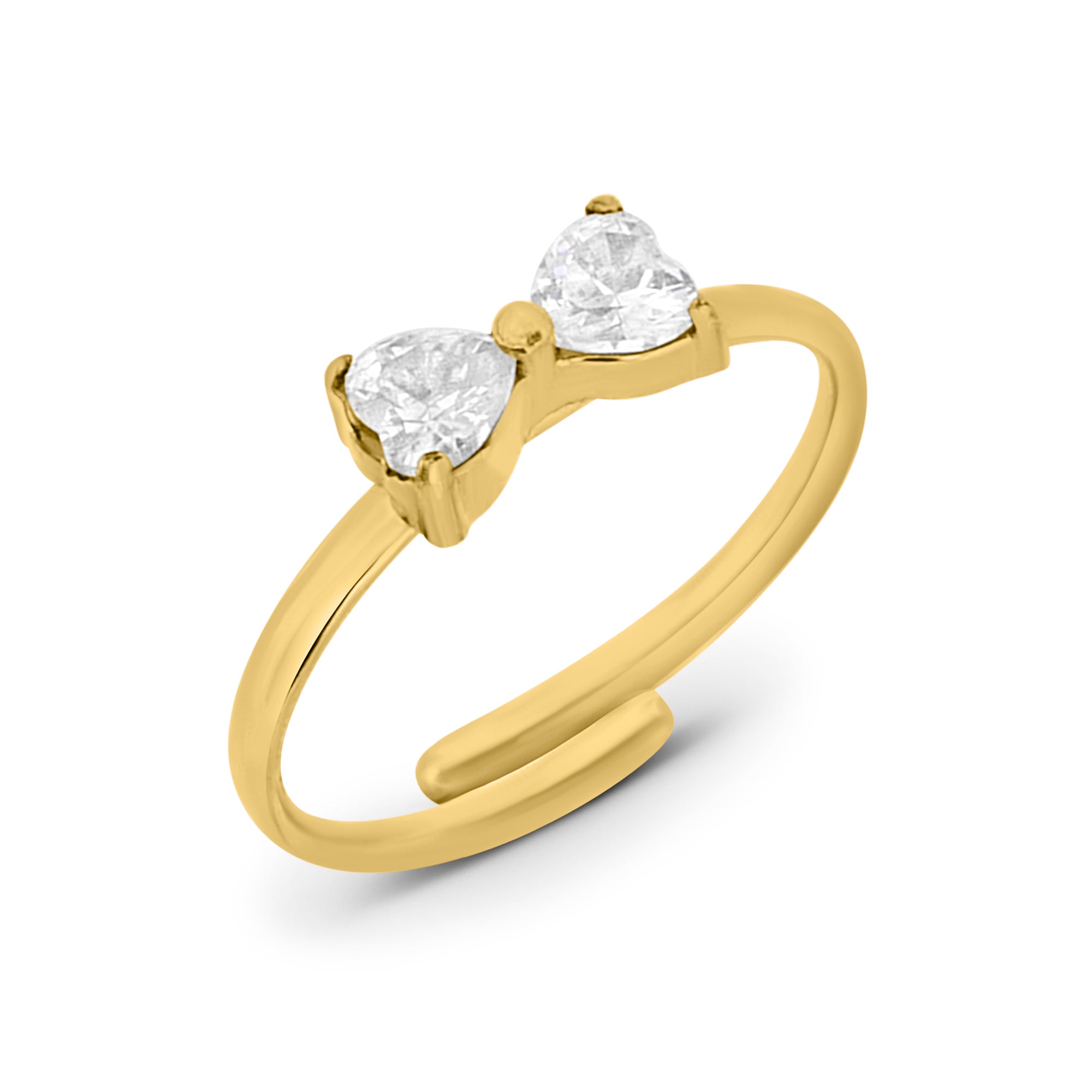 Crystal Ribbon Ring