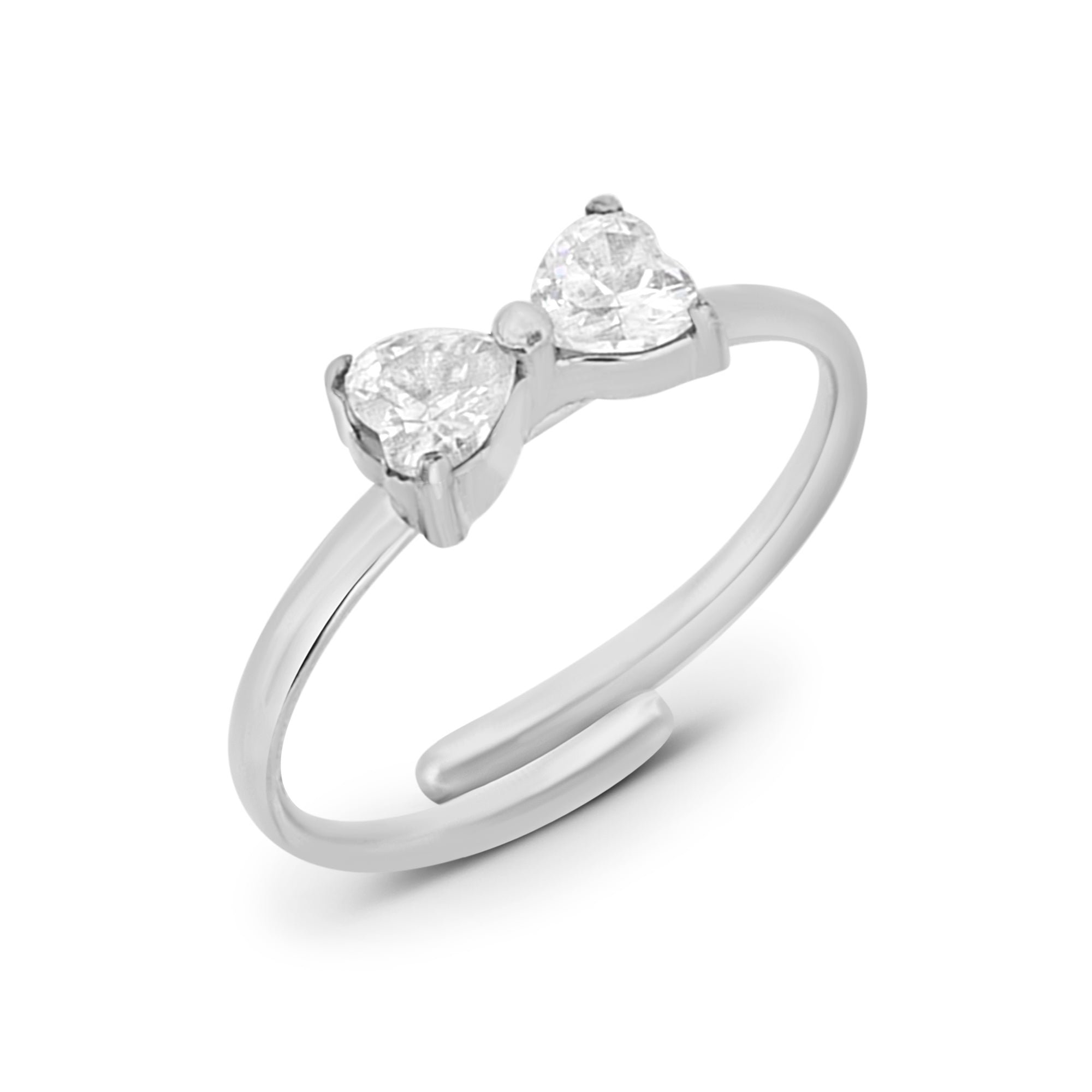 Crystal Ribbon Ring