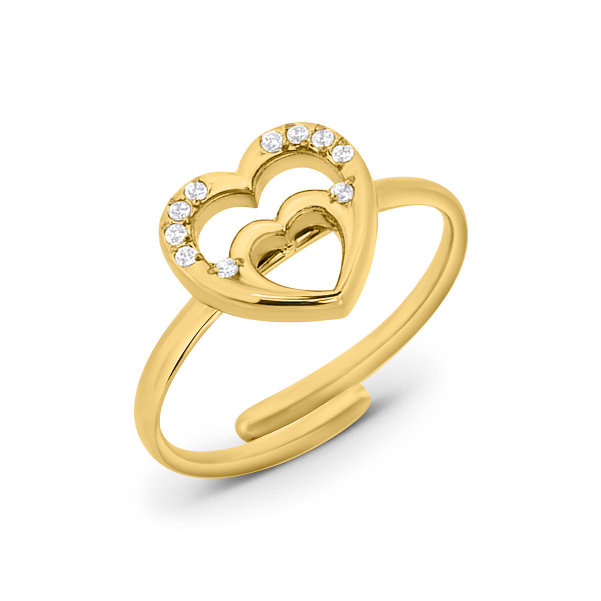 Bague Coeur Opale