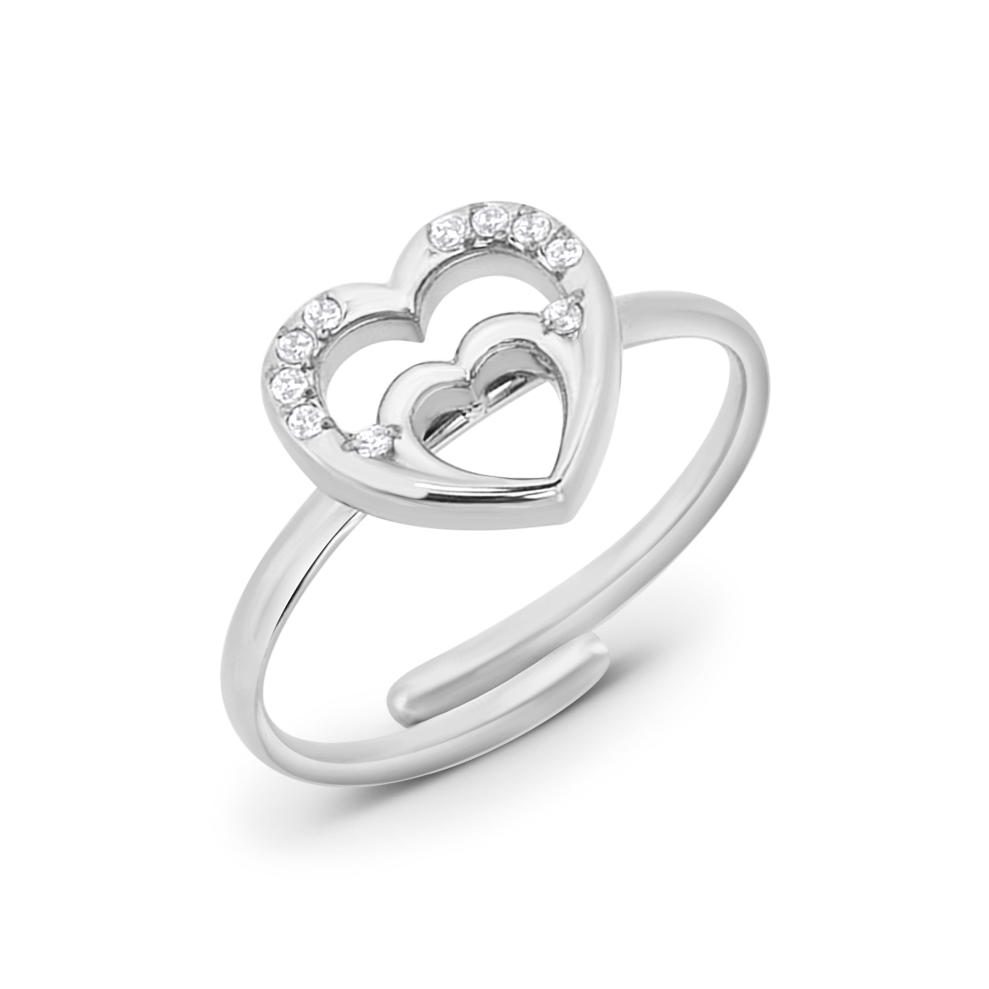 Opal Heart Ring