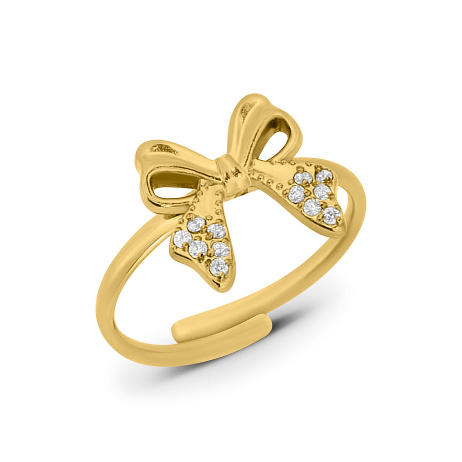 Bague ruban brillant
