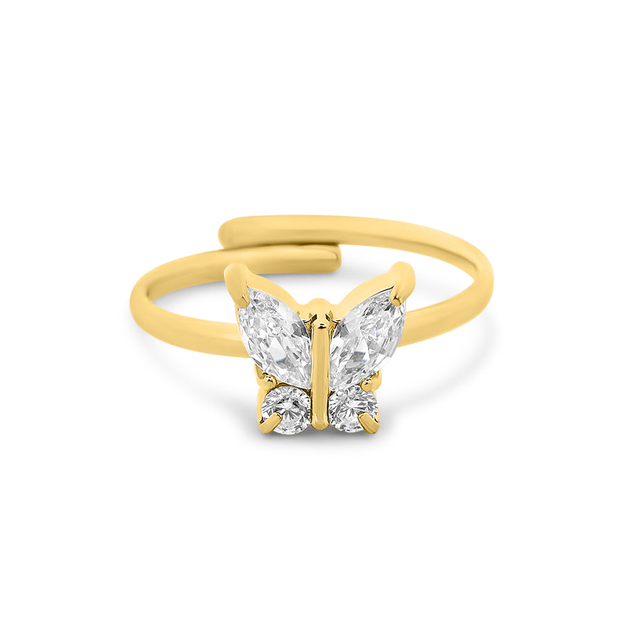Bague Papillon en Soie