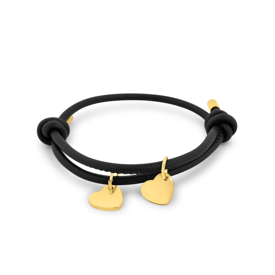 Cord Heart Gravur Armband