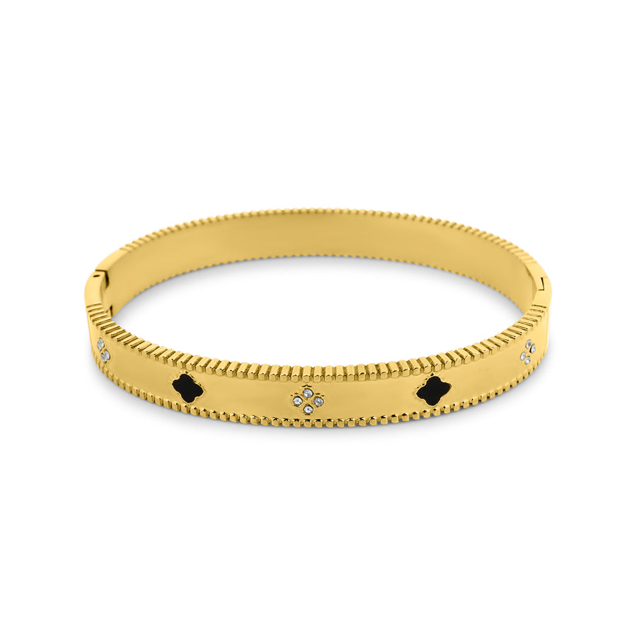 Bracelet Feuille Noire
