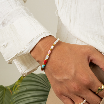 Ibiza bracelet with pearls
