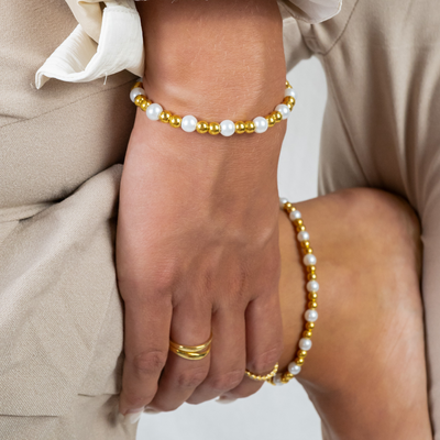 Anklet Golden Pearls