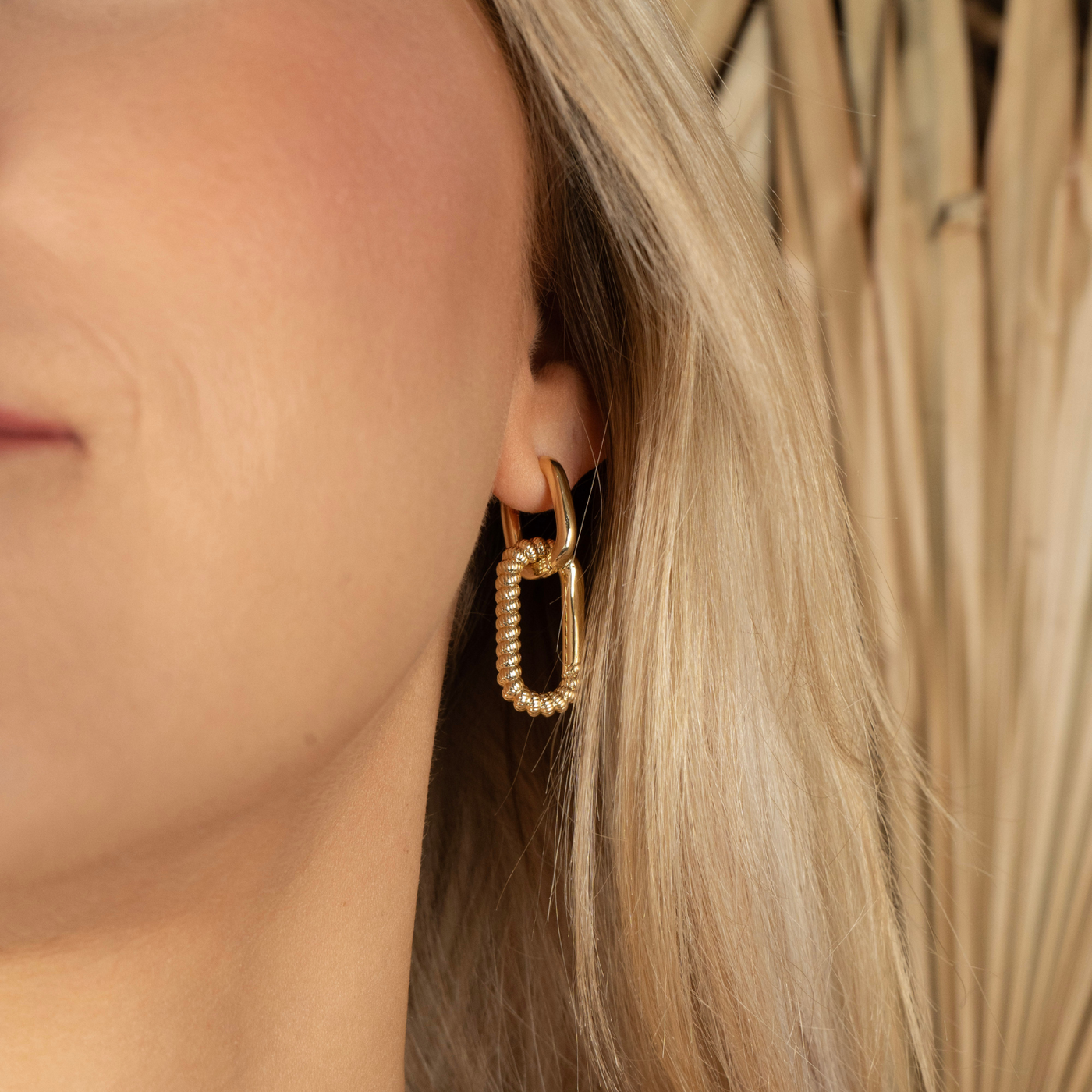 Earrings Oval Hoops