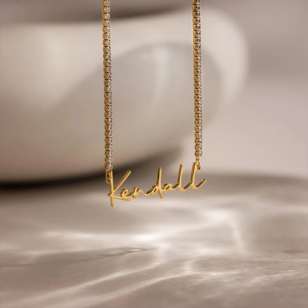 Namenskette Iced