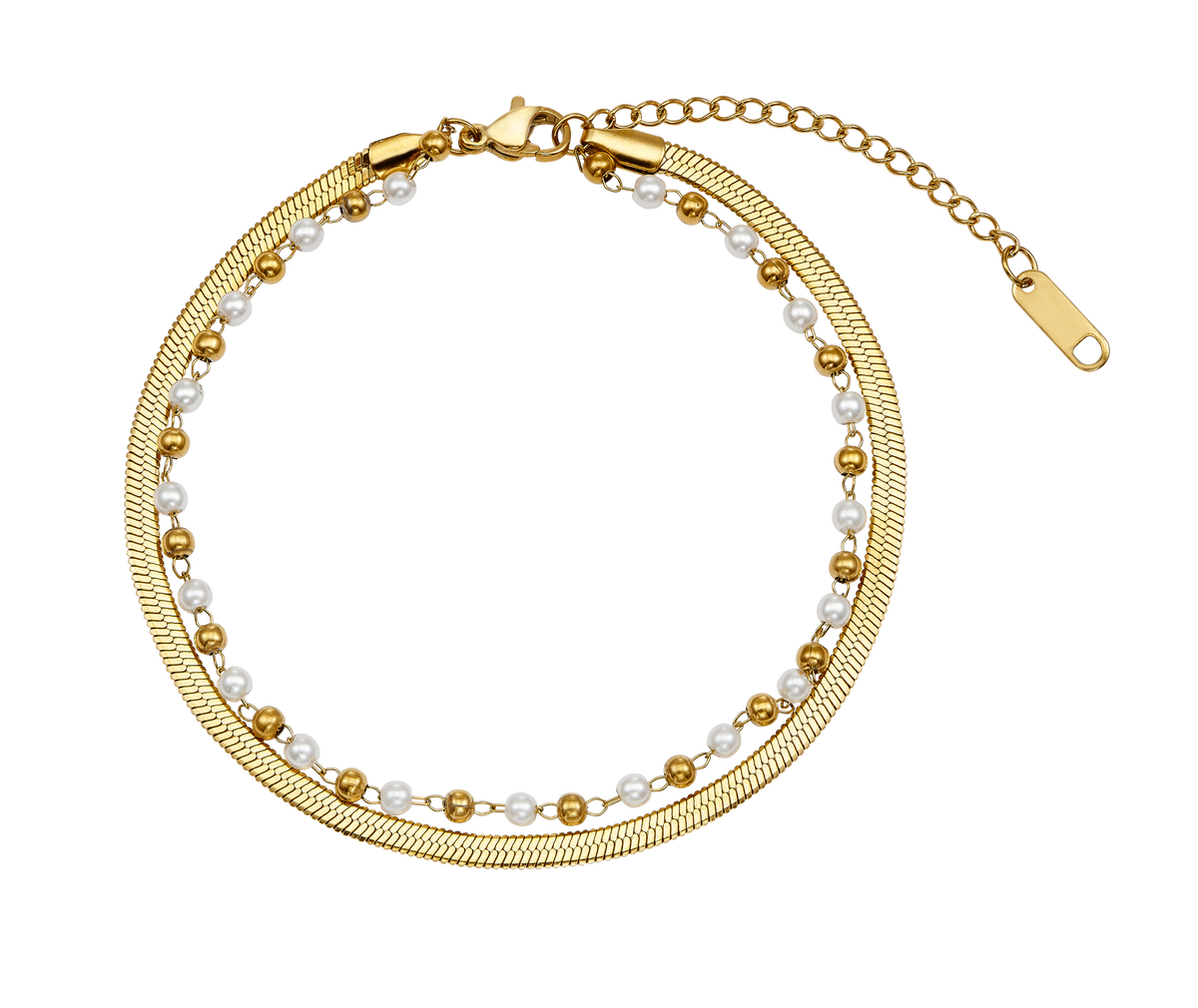 Pearly Twist Fußkette