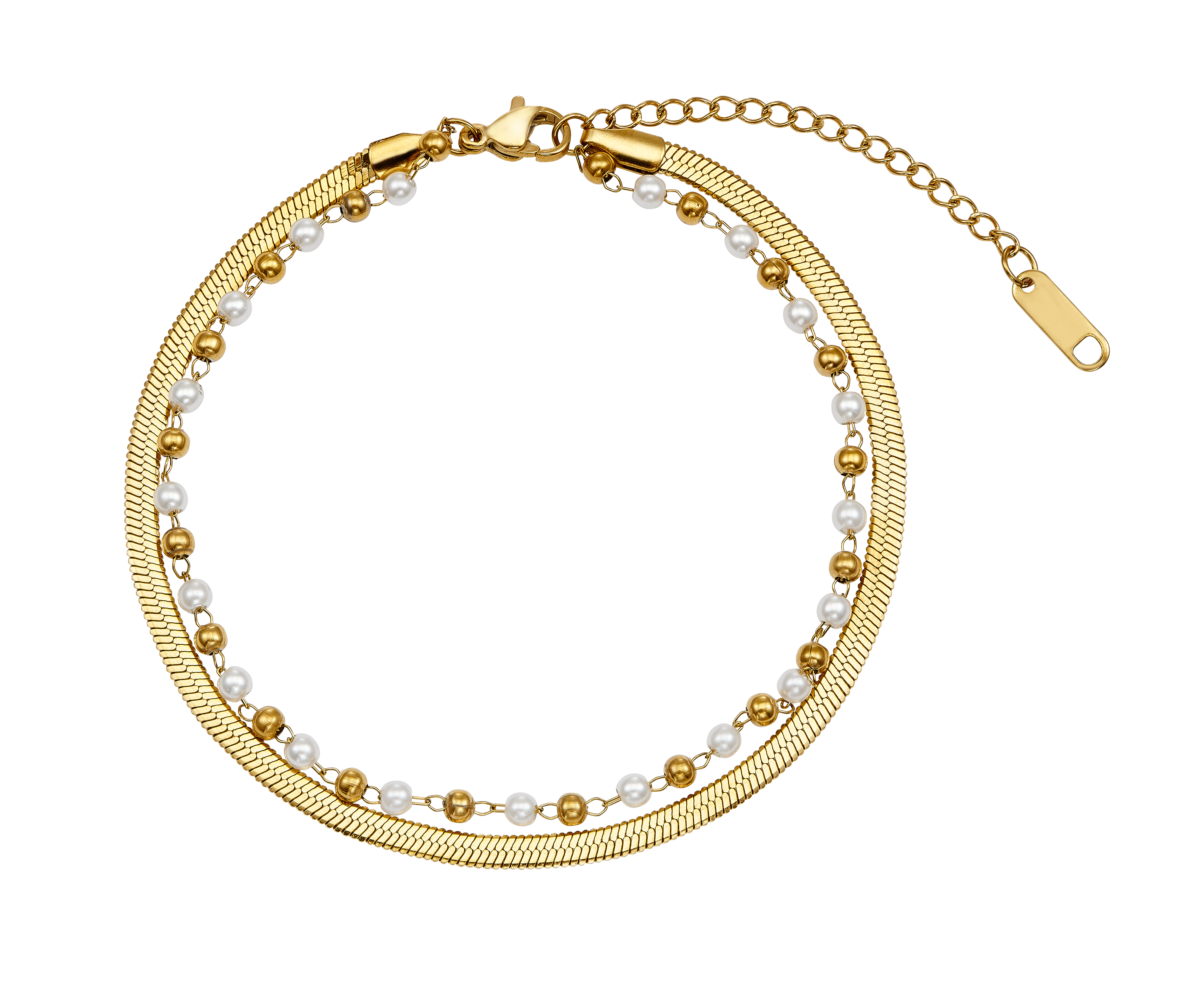 Pearly Twist Fußkette