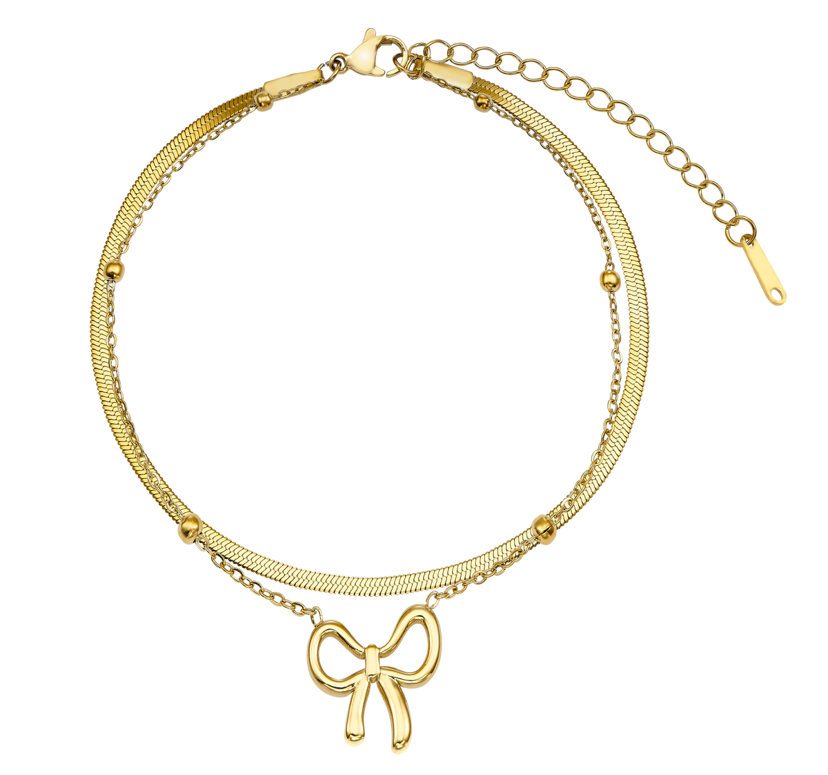 Ribbon Twist Fußkette