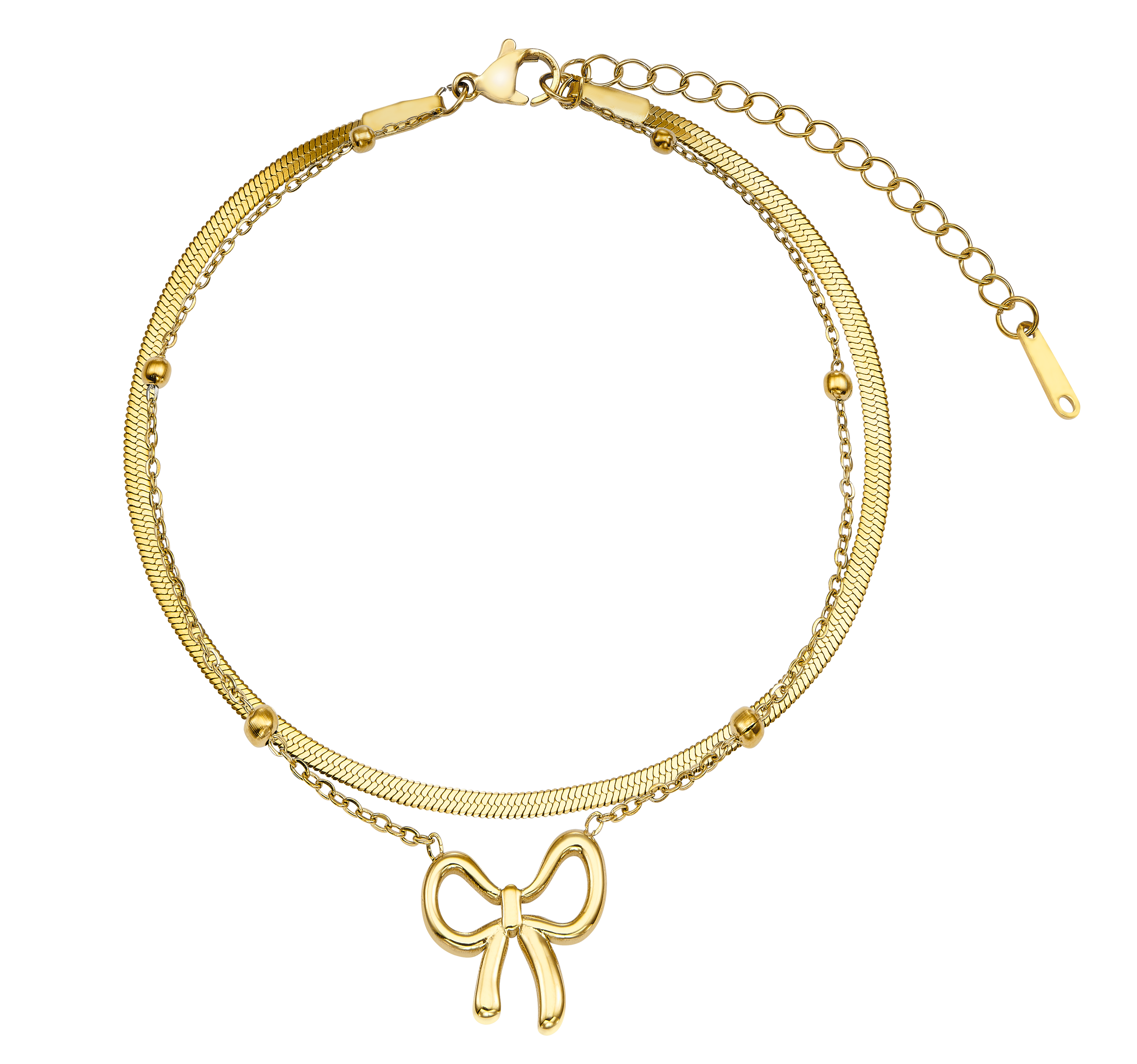 Ribbon Twist Fußkette