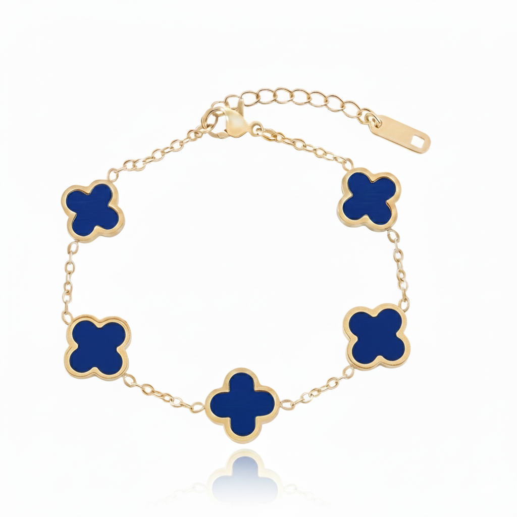 Dark Blue Multiple Leaf Armband