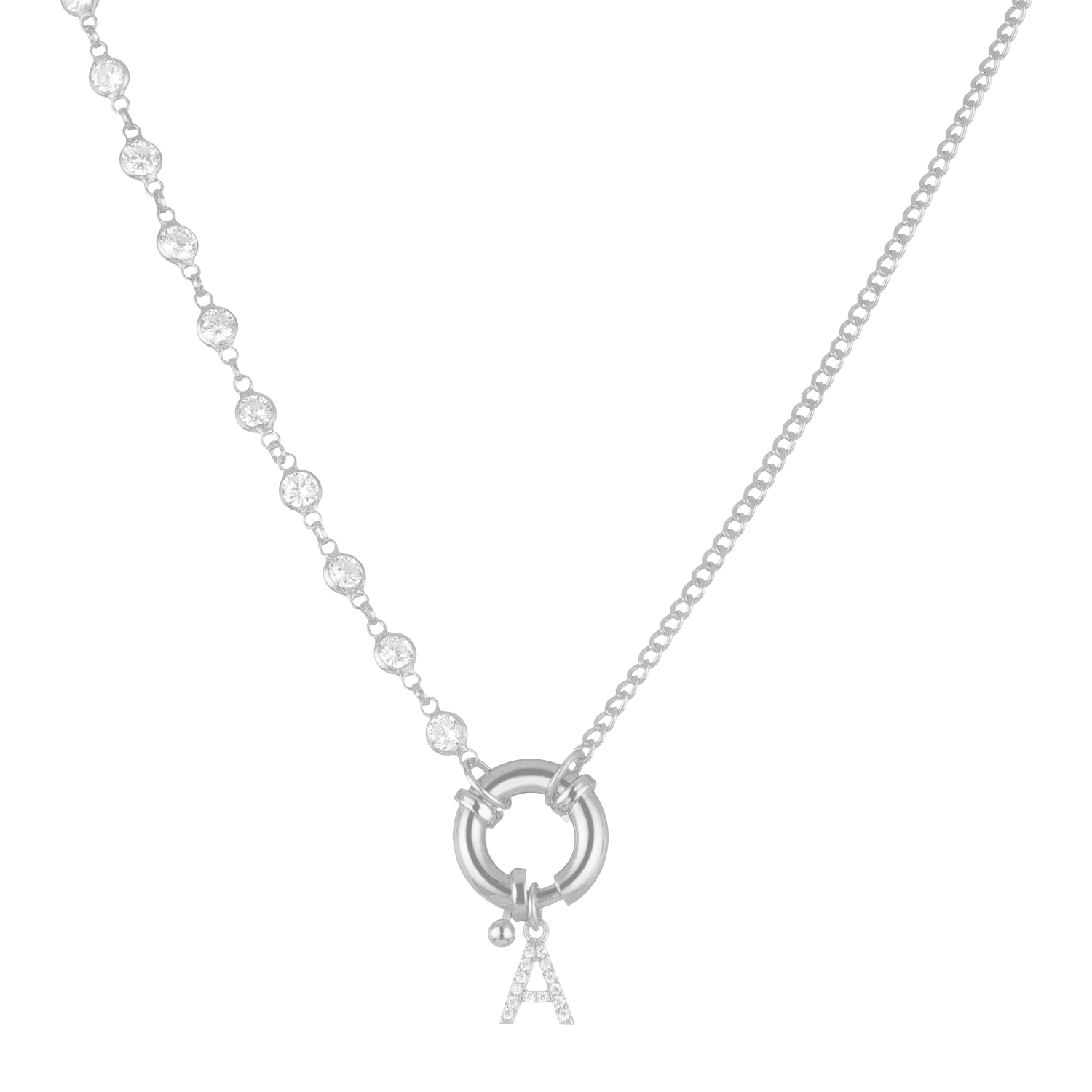 Zirconia Gourmet Mix with letter clasp