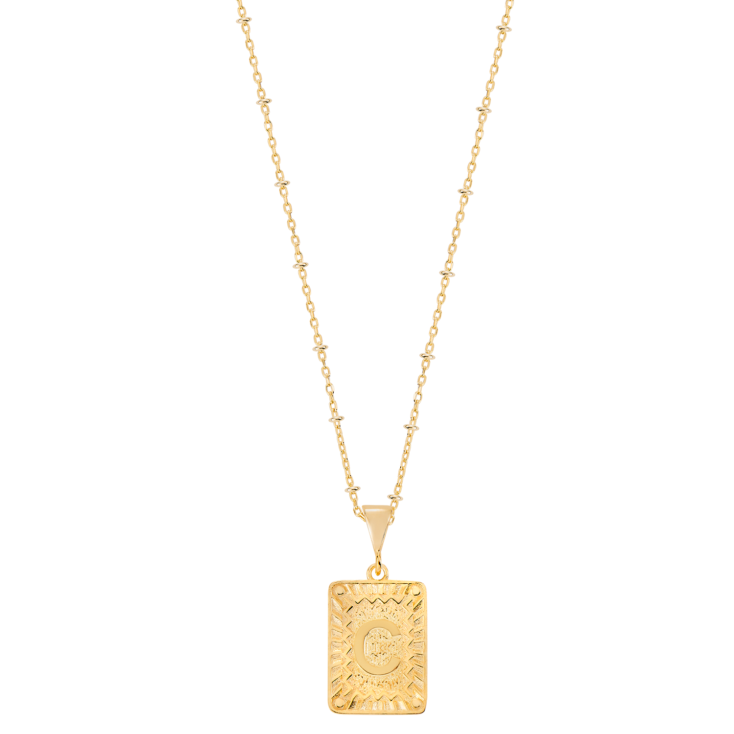 Collier à lettres simples