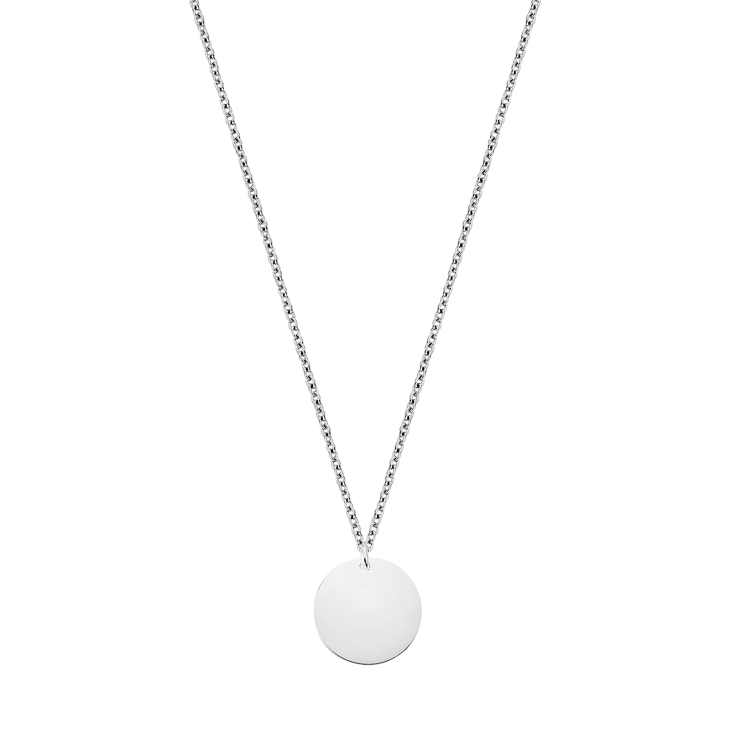 Necklace plate with engraving
