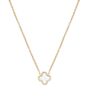 White Leaf Halskette