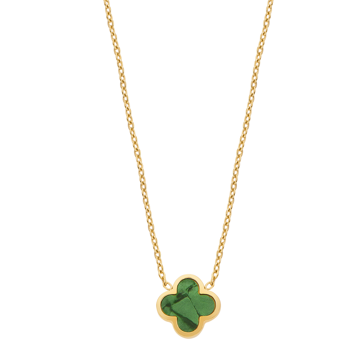 Dark Green Leaf Halskette