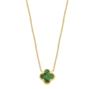 Dark Green Leaf Halskette