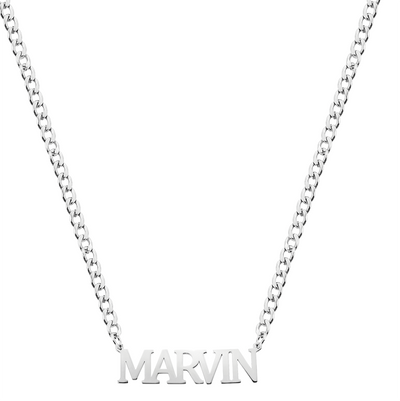 Men's name necklace - Var. Cambria 