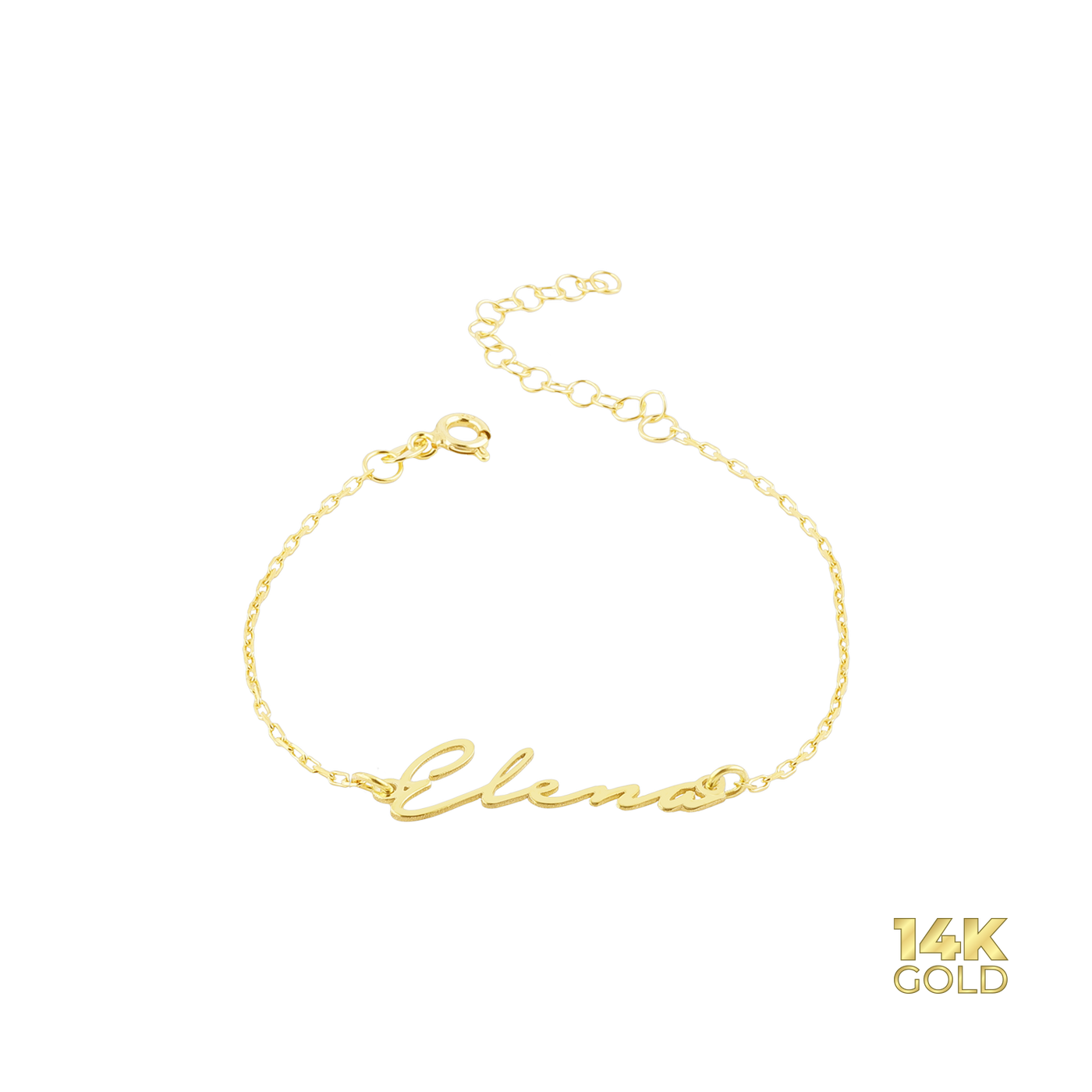 14K - 585 gold name bracelet - Var. Notera