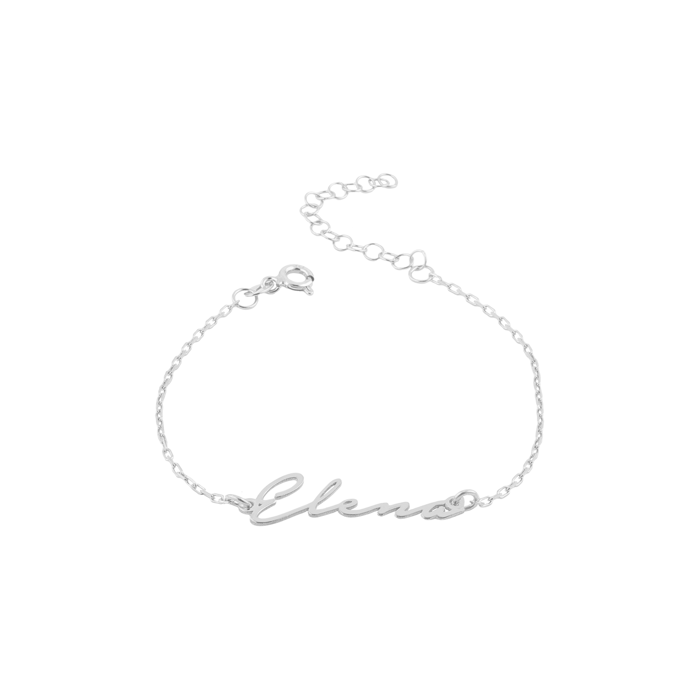 Ankle chain with name 925 silver - Notera variant