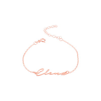 Ankle chain with name 925 silver - Notera variant