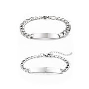 ID partner bracelet with engraving